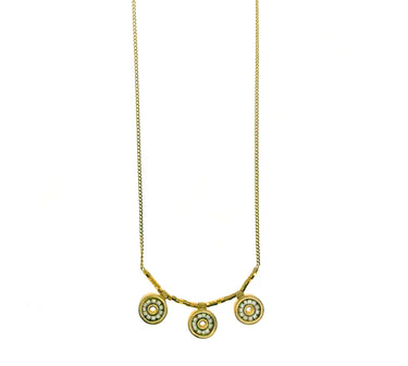 Collar 3 Iris dorado